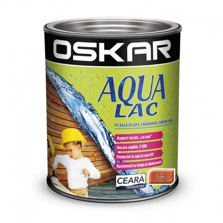 Expediere rapidă Oskar Aqua Lac pentru lemn Cires 2.5l