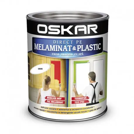 Vopsea Oskar Direct pe Melaminat si Plastic Alb Cocos Retur gratuit