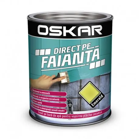 Vopsea Oskar Direct pe Faianta Verde Emerald Livrare expres