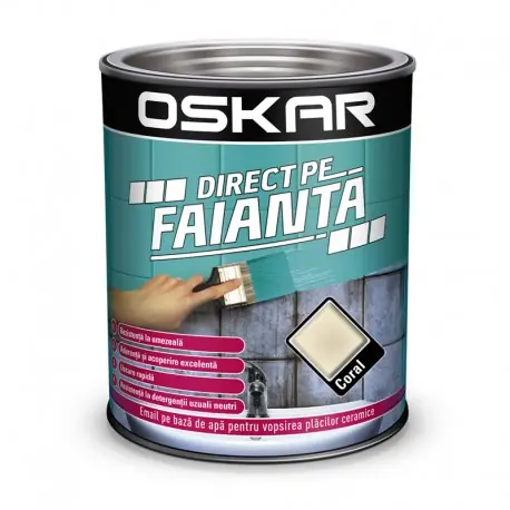 Ieftin Vopsea Oskar Direct pe Faianta Bej Coral