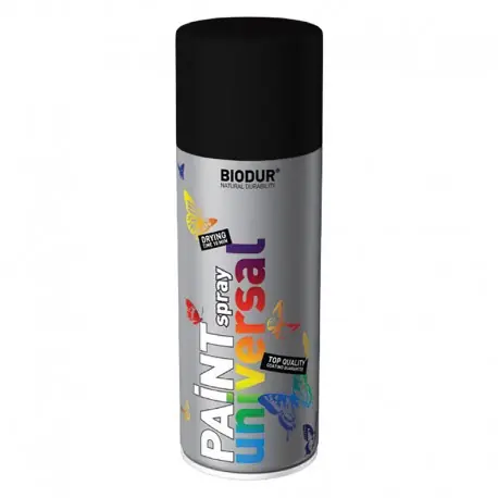 Spray vopsea Biodur Negru mat RAL 9005 Ofertă de sezon