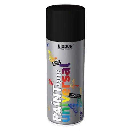 Cumpără acum Spray vopsea Biodur Negru lucios RAL 9005
