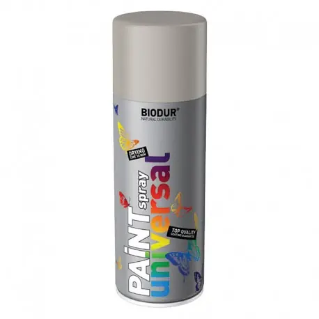 Spray vopsea Biodur Alb aluminiu RAL 9006 Reduceri