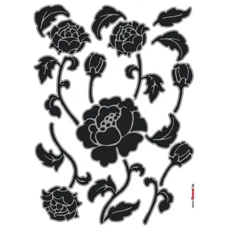 Stickere perete Flori alb-negru Ofertă limitată
