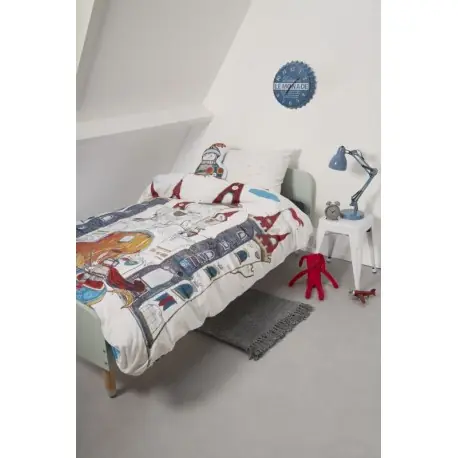 Lenjerie de pat baieti cu castel Expediere rapidă