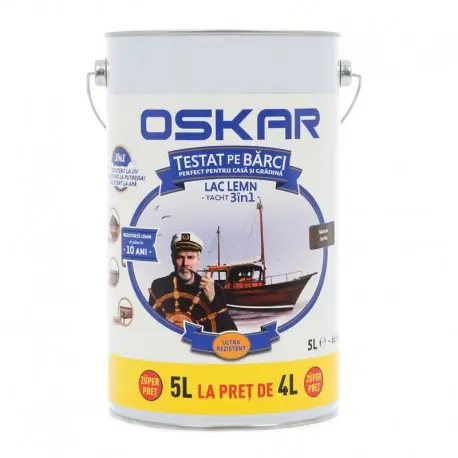 Cel mai bun preț Lac pentru lemn Oskar Yacht 3in1 Mahon inchis 5L