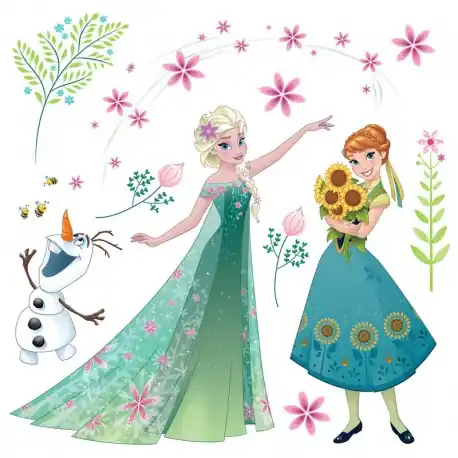 Stickere geam Frozen - Elsa si Anna Reduceri