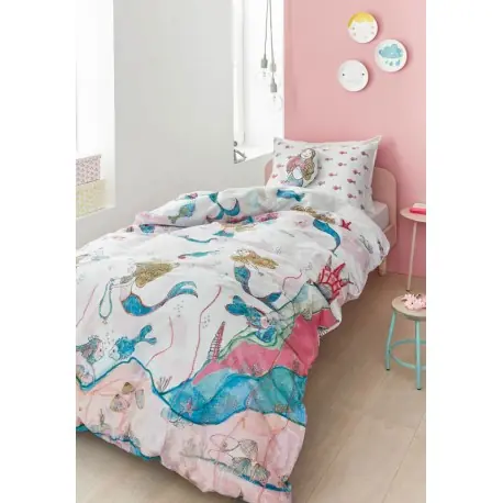 Ofertă de sezon Lenjerie pat fete cu sirene