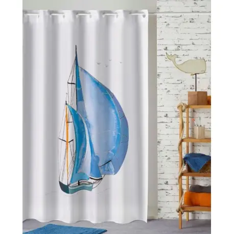 Perdea dus alba Yacht velier Livrare rapidă