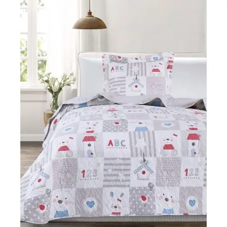 Cumpărături sigure Cuvertura pat copii patchwork Carina