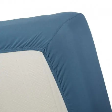 Reduceri Cearsaf albastru Jersey 160x200 cm
