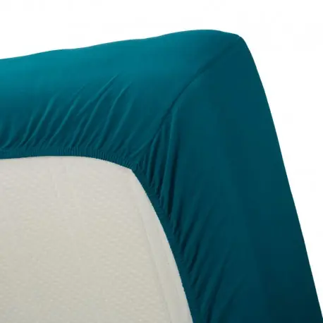 Cearsaf turcoaz Jersey 160x200 cm Promoție