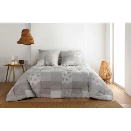 Cuvertura patchwork Gentiane gri Cel mai bun preț