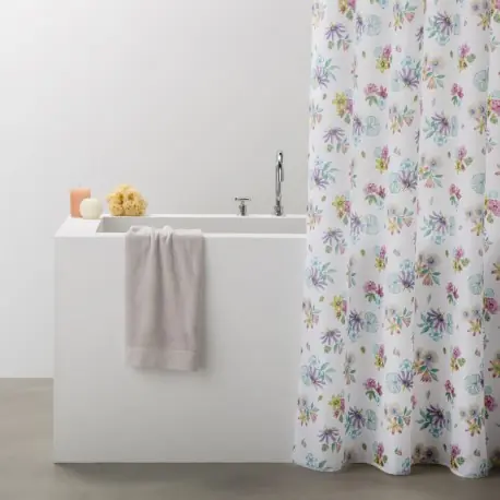 Reduceri Perdea dus alba cu flori Vinuesa