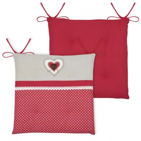 Perna scaun Lyna rosie 38x38 cm Preț redus