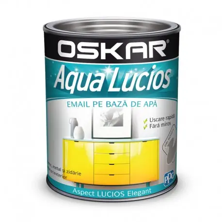 Vopsea Oskar Aqua Lucios Gri nordic 600ml Super ofertă