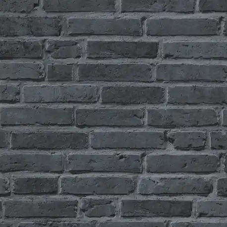 Ieftin Tapet lavabil caramida neagra-gri