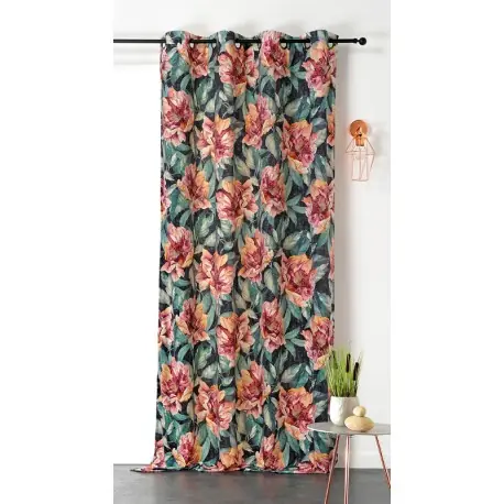 Premium Draperie catifea cu flori Salvinia