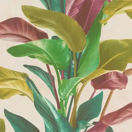 Lichidare de stoc Tapet cu plante multicolore
