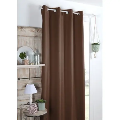 Draperie opaca Copenhague maro Ofertă
