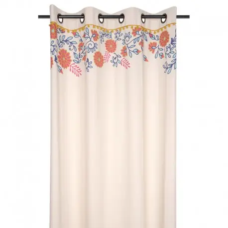 Disponibil imediat Draperie bej cu flori Anya