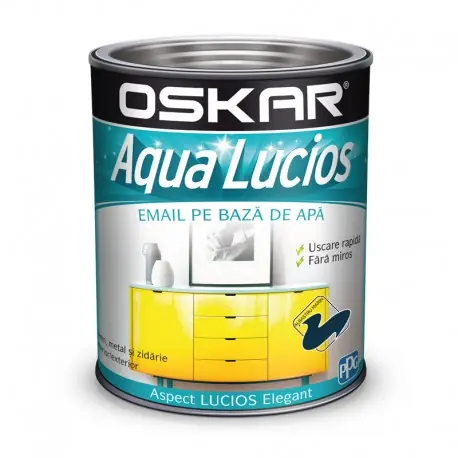 Vopsea Oskar Aqua Lucios Albastru marin 600ml Retur gratuit