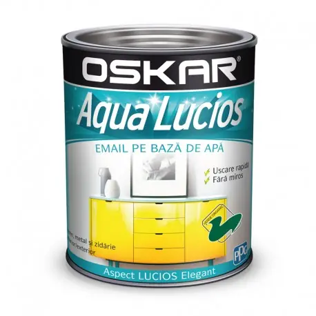 Vopsea Oskar Aqua Lucios Verde organic 600ml Reduceri