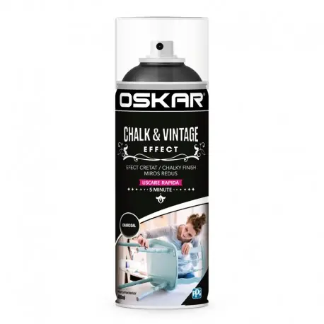Vopsea creta spray Oskar Charcoal Premium