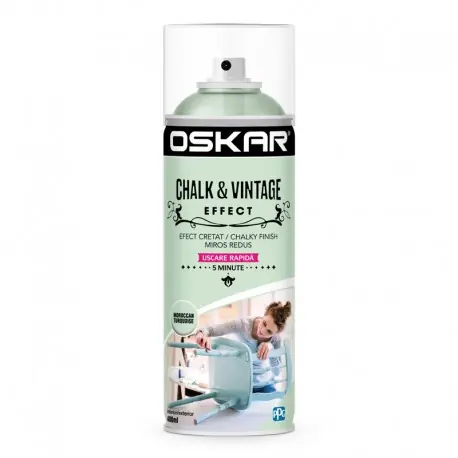Ofertă exclusivă Vopsea creta spray Oskar Moroccan Turquoise