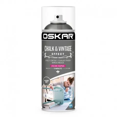 Vopsea creta spray Oskar Dolphin Grey Ofertă specială