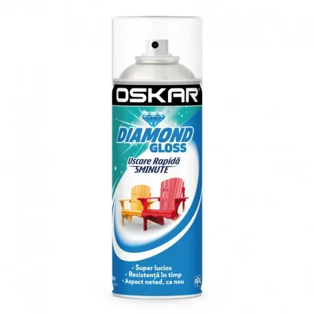 Cumpără acum Spray alb RAL 9010 Oskar Diamond Gloss