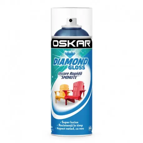 Ofertă specială Spray albastru RAL 5017 Oskar Diamond Gloss