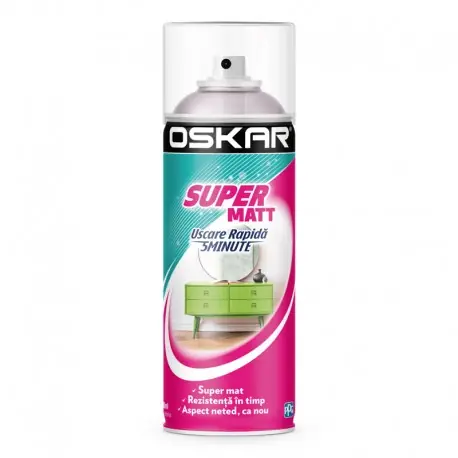Spray alb RAL 9010 Oskar Super Matt Calitate înaltă