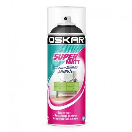 Bestseller Spray negru RAL 9005 Oskar Super Matt