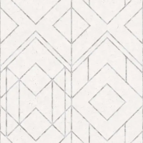 Tapet geometric Ava alb Preferatul clienților