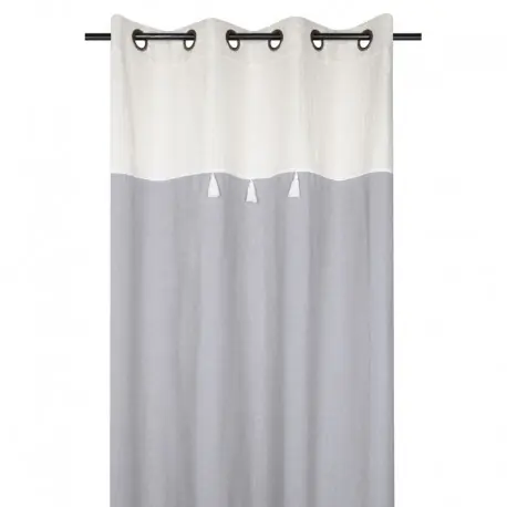 Draperie gri rustica Clemence Premium