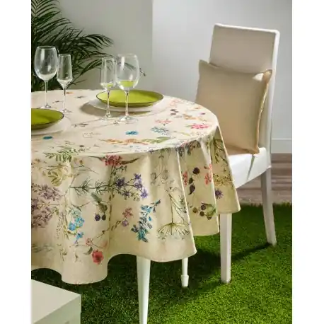 Fata de masa rotunda Venus cu flori Promoție