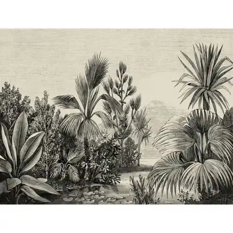 Reduceri Fototapet alb negru Jungla