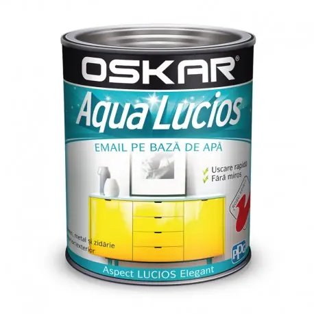 Retur gratuit Vopsea Oskar Aqua Lucios Rosu spirit 2.5L