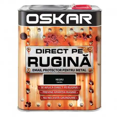 Ieftin Vopsea Oskar Direct pe Rugina Negru Lucios 2.5l