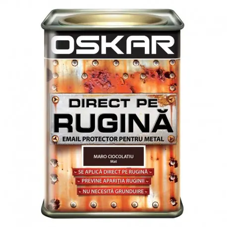 Super ofertă Vopsea Oskar Direct pe Rugina Maro ciocolatiu mat 0.5L