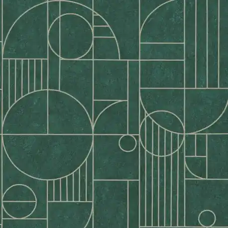 Nu rata Tapet verde Art Deco