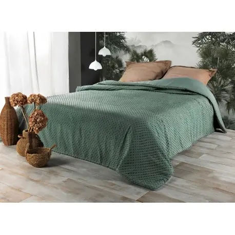 Cuvertura verde Pompon cu ciucuri Retur ușor