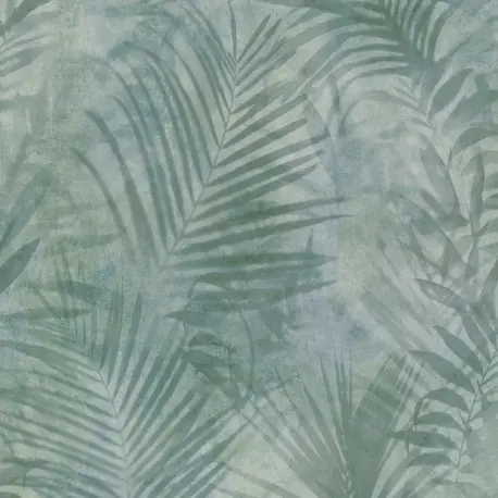 Tapet frunze tropicale gri-verzui Reduceri