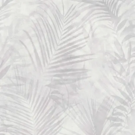 Noutate Tapet gri cu frunze tropicale