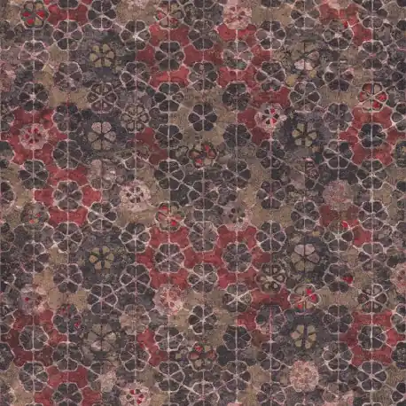 Tapet mozaic oriental maro-rosu Popular