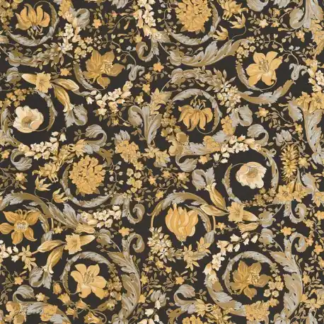 Tapet Versace Baroc negru-auriu Reduceri