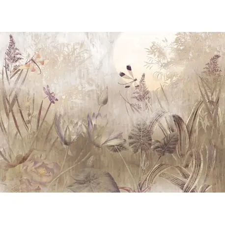 Fototapet natura vintage cu libelule Plată sigură