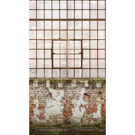 Retur ușor Fototapet Ferestre hala industriala