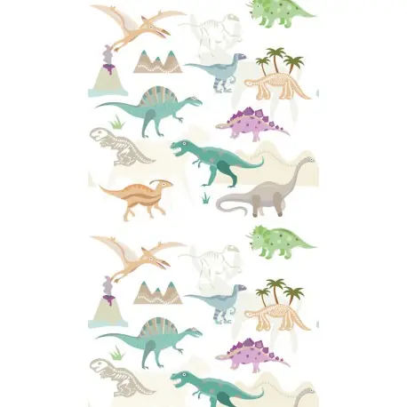 Fototapet Dinozauri multicolori Reducere extra